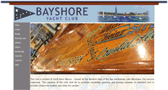 Desktop Screenshot of bayshoreyachtclub.org