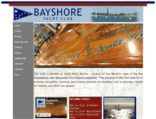 Tablet Screenshot of bayshoreyachtclub.org
